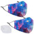 Galaxy-B Unisex Cotton Washable Reusable Face Mask Adjustable Dustproof Comfortable Cloth Masks with Filter Pockets 2 PCS