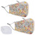 Flower-G Unisex Cotton Washable Reusable Face Mask Adjustable Dustproof Comfortable Cloth Masks with Filter Pockets 2 PCS