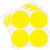 ChromaLabel 2 Inch Round Permanent Color-Code Dot Stickers, Inventory Labels, 100/Pack, Yellow