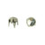 1007 Diamond Cut Nailhead, Size 12, Solid Brass, Nickel Finish, 1000 Pieces per Pack