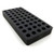Polar Whale HPLC 4ml Vial Rack Black Foam Storage Rack Organizer Stand Transport Holds 50 Vials Fits up to 15mm Diameter Vials