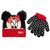 Disney Girls Minnie Mouse Winter Hat and Mitten or Glove Set (Toddler/Little Girls) (Minnie 3D Red Bowtie, Age 4-7)