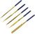 Sydien 5-Piece Diamond Needle File Set -Flat, Round, Half Round, Square, Triangular(5X180mm)