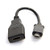 CY Micro USB 2.0 Male to USB-C USB 3.1 Type C Female Extension Data Cable for MacBook Tablet Mobile Phone 10cm