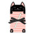 Lady Jayne Cat Stripe Die-Cut Note Pad with Pen (11866)