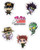 JoJo's Bizarre Adventure: Jotaro, Kakyoin, Joseph SD Sticker Set