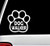 Dog Walker Paw Decal Sticker for Car Window 5 Inch BG 181