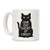 LookHUMAN One Cat Short of Crazy White 11 Ounce Ceramic Coffee Mug