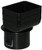 Universal Downspout to Drain Pipe Tile Adapter (Black, 3x4x4)