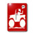 3dRose lsp_14749_1 Car Dude Red Sign 1 Single Toggle Switch