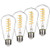 ST64/ST19 Vintage LED Edison Bulbs, 4.5W, Warm White 2700K, Antique LED Filament Light Bulbs, Dimmable, 40W Equivalent, 450LM, E26 Standard Base, Clear Glass (4.5W-2700K-4 Pack)