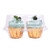 2 CompartmentTransparent Cupcake Box 20 Plastic Cupcake Container, Disposable Cupcake Containers With Lids Dome Bracket,Stackable - Deep Dome,BPA-Free, Cupcake Carriers Carrier Holder Box
