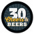 Big Dot of Happiness Cheers and Beers to 30 Years - 30th Birthday Party Circle Sticker Labels - 24 Count