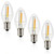 Night Light Bulbs, Emotionlite C7 Candelabra LED Light Bulbs, E12 Chandelier Base, 4W 5W 6W 7W Incandescent Equivalent, Neutral White, 5000K, Clear, 4 Pack