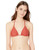 Volcom Junior's Plus Size Women's Simply Solid Triangle Bikini Top, Burnt red, 16W
