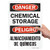 SmartSign "Danger - Chemical Storage" Bilingual Sign - 10" x 14" Plastic