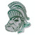 Nudge Printing NCAA Vintage Popular Car Decals from (Michigan State University - Gruff Sparty Silver - 3.75" Wide x 4.5" Tall)