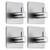 YOSEMY -4 Pack- Nail-Free Bathroom Towel Hook, Heavy Duty Wall Hooks Adhesive Hooks Waterproof Stainless Steel Hooks for Hanging Coat Hat Towel Robe Hook- Bathroom and Bedroom