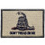 Don't Tread On Me Tactical Embroidered Morale Applique Fastener Hook and Loop Patch - Coyote Tan