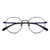 IOOI Computer Blue Light Blocking Glasses Lightweight Metal Frame Women Men Chic Eyewear Oversize Eyeglasses