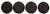 Cast Iron Fleur De Lis Circle Drawer Pulls, Set of 4, 2 Inches