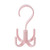 Dabixx 360 Degree Rotating Belt Hanger Scarf Tie Rack Holder Hook Closet Organizer - Pink