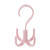 Dabixx 360 Degree Rotating Belt Hanger Scarf Tie Rack Holder Hook Closet Organizer - Pink