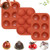 Hot Cocoa Bomb Mold Silicone Hot Chocolate Bomb Mold Medium Chocolate Bomb Mold Round Silicone Semi Sphere Mold Chocolate Ball Molds 6 Holes Silicone Mold for Chocolate Half Dome Molds