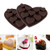 Diamond Heart Silicone Cake Chocolate Mold Silicone Baking Pan Mold For Chocolate, Cake, Jelly, Pudding, Handmade Soap, Cupcake Baking Pan 2 Pcs