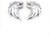connaughtlc Black 3D Wolf Head Metal Emblem Sticker for Car Motorcycles Side Fender Rear Styling Emblem Badge Decal 2pcs (Silver)