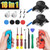 2 Pack Joy Con Joystick Replacement 3D Analog Joysticks for Nintendo Switch and Switch lite Joycon Controller and Thumb Stick Repair Kits, Screwdriver Fix Tools Kit (Black)