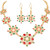 M MIRACULOUS GARDEN Christmas Jewelry Sets for Women Girls, Thanksgiving Xmas Holiday Jewelry Snowflake Necklace Dangle Earrings Set