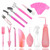 Wesdxc56 18 Pieces Succulent Plants Tools, Mini Garden Hand Tools Set Transplanting Tools Miniature Planting Gardening Tool Set for Indoor Miniature Fairy Garden Plant Care