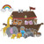 Noah's Ark Foam Craft Kit- Makes 6