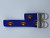 Superman DC Comics key fob set of 2 keychain wristlet straps.