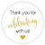 Thanks for Celebrating with Us Stickers, Wedding and Event Favor Labels ( 362-BG)