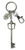 Disney Kingdom Hearts Sora Sword Pewter Keyring