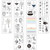 Beaupretty 10Pcs Temporary Tattoos Luminous Body Art Tattoos Sticker Glow In Dark Outer Space UFO Planet Fluorescent Fake Tattoo Water Transfer Stickers