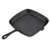 Grill Pans, Cast Iron Frying Pan Grill Frying Pans Bacon Steak Meats Frying Pan with Non-Stick Bottom Smooth Cast Iron Handle for BBQ 9.53 x 9.06 x 1.18in Black