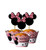 Mickey Mouse Minnie Cupcake Toppers+ Wrappers Party Pack for 12 Cupcakes
