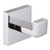 Bath Towel Hook, Aomasi SUS304 Stainless Steel Square Robe Hook, Utility Coat Holder, Bathroom Kitchen Home Storage Hand Towel Hanger, Polished Chrome