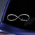 Bargain Max Decals - Infinity Love Sticker Decal Notebook Car Laptop 6" (White)