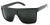 ShadyVEU Super Dark Black Lens Flat Top Square Oversize Migraine Shades Blackout Glasses Retro Sunglasses (Super Dark Lens)