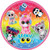 Beanie Boos Design Round Paper Plates-8pc
