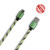 Micro Usb charging and syncing cable Luminous Braided High Speed Charging Cable Data Cable (Green 3.3ft)