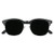 ShadyVEU Super Dark Round Semi Rimless Sunglasses UV Protection Retro 60's Half Frame Vintage English Nose Piece