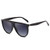 Dollger Oversized Sunglasses for Women Men Flat Top Designer Fashion Retro Round Sunglasses Frame Shades BLACK