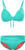 bawdy Women's Summertime Sexy Push Up Padded 2 Pc Bikini Set, Catalina Green, M