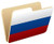 Russia Folder Flag Sticker Decal Design - Sticker Graphic - Auto, Wall, Laptop, Cell, Truck Sticker for Windows, Cars, Trucks