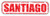Santiago Grunge Travel Stamp 5 INCH STICKER GRAPHIC - Bumper WIndow Laptop Locker Waterbottle Folder Sticker Sign